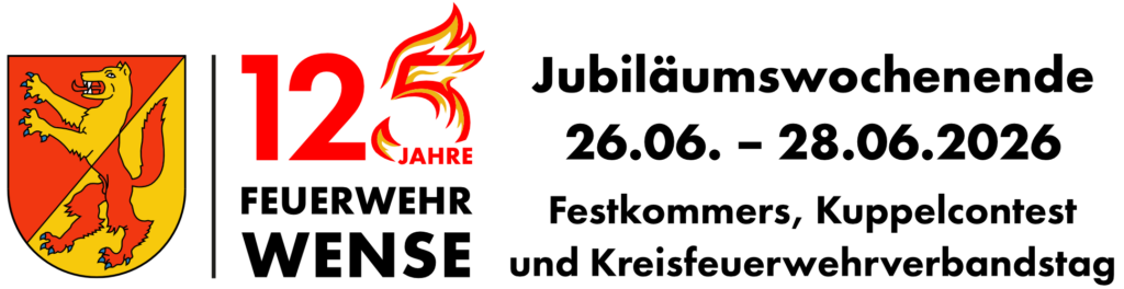 Banner 125 Jahre FF-Wense